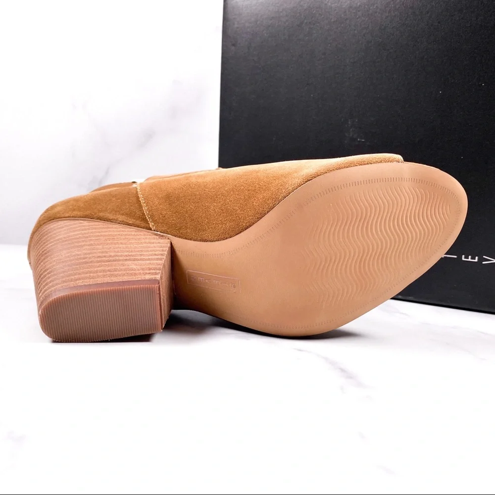 NIB Steven by Steve Madden Ready Stack Heel Open Toe Bootie - Picture 6 of 8